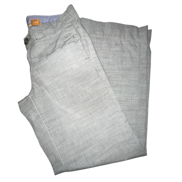 Anthropology Grey Blue Pilcro  & the Letterpress Wide-Leg Cotton Trousers no 28 - Picture 11 of 12